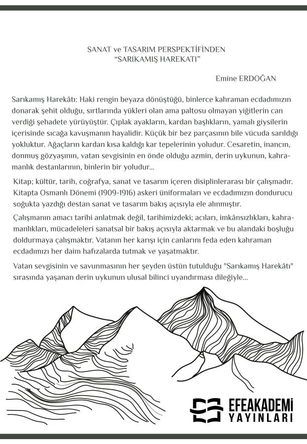 E-Kitap - SANAT ve TASARIM PERSPEKTİFİNDEN “SARIKAMIŞ HAREKÂTI”